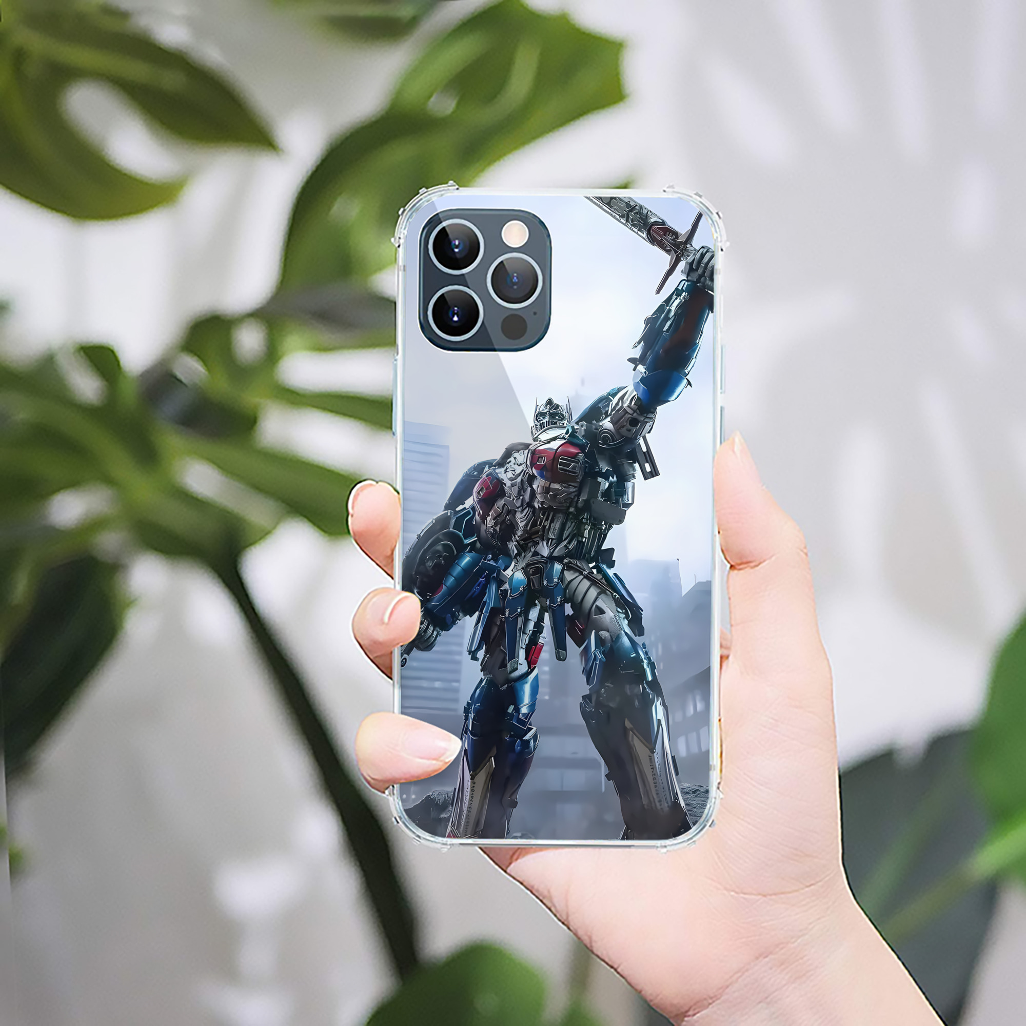 （画像用） Transformers トランスフォーマー 【iPhone 12シリーズ対応】透明スマホケース（クリアソフトケース）